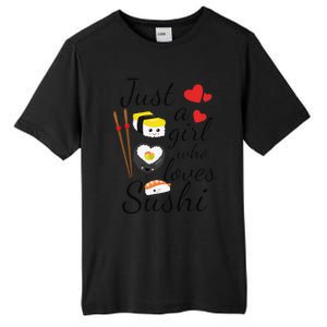 Anime Gift Just A Girl Who Loves Sushi Cute Anime Style Tall Fusion ChromaSoft Performance T-Shirt