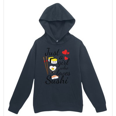 Anime Gift Just A Girl Who Loves Sushi Cute Anime Style Urban Pullover Hoodie