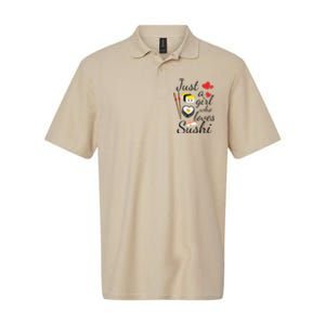 Anime Gift Just A Girl Who Loves Sushi Cute Anime Style Softstyle Adult Sport Polo