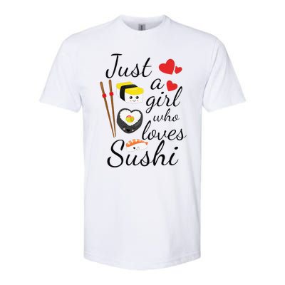 Anime Gift Just A Girl Who Loves Sushi Cute Anime Style Softstyle® CVC T-Shirt