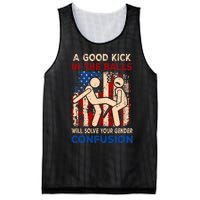 A Good Kick In The Balls Will Solve Your Gender Confusion Mesh Reversible Basketball Jersey Tank