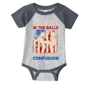 A Good Kick In The Balls Will Solve Your Gender Confusion Infant Baby Jersey Bodysuit