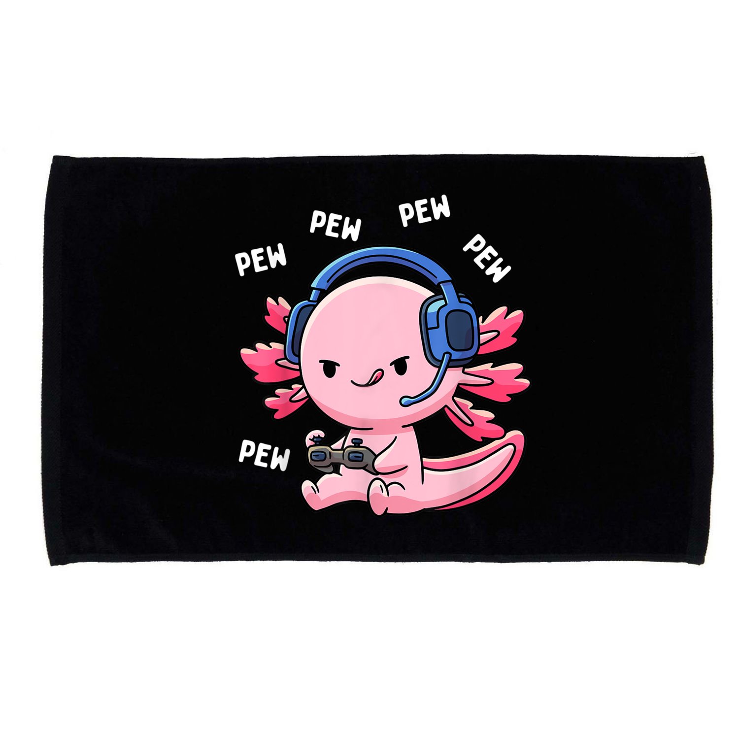 Axolotl Gaming Kids Boys Girls Anime Video Game Pew Gamer Microfiber Hand Towel