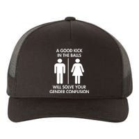 A Good Kick In The Balls Will Solve Your Gender Confusion Yupoong Adult 5-Panel Trucker Hat