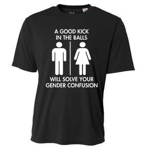 A Good Kick In The Balls Will Solve Your Gender Confusion Cooling Performance Crew T-Shirt