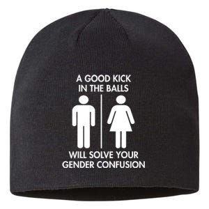 A Good Kick In The Balls Will Solve Your Gender Confusion Sustainable Beanie