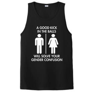 A Good Kick In The Balls Will Solve Your Gender Confusion PosiCharge Competitor Tank