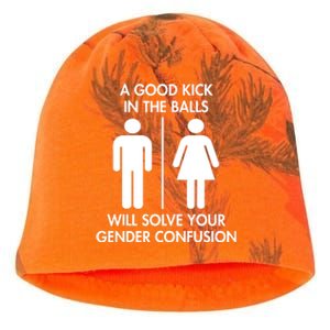 A Good Kick In The Balls Will Solve Your Gender Confusion Kati - Camo Knit Beanie