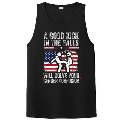 A Good Kick In The Balls Will Solve Your Gender Confusion Gift PosiCharge Competitor Tank