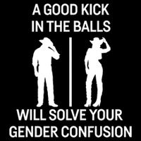 A Good Kick In The Balls Will Solve Your Gender Confusion Mousepad