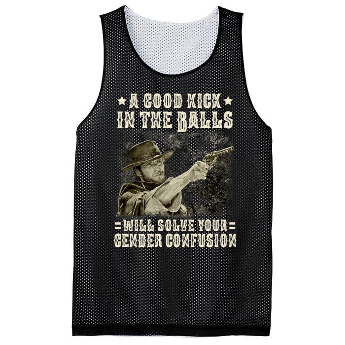 A Good Kick In Balls Will Solve Your Gender Confusion Mesh Reversible Basketball Jersey Tank