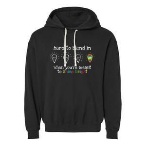 Autistic Gifts K.i.d.s m.e.n Wo Colorful Autism Awareness Garment-Dyed Fleece Hoodie