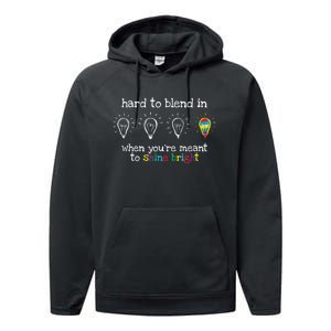 Autistic Gifts K.i.d.s m.e.n Wo Colorful Autism Awareness Performance Fleece Hoodie