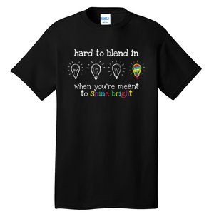 Autistic Gifts K.i.d.s m.e.n Wo Colorful Autism Awareness Tall T-Shirt