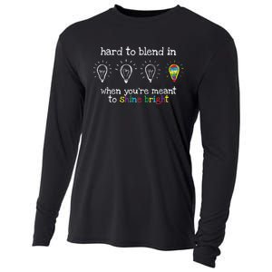 Autistic Gifts K.i.d.s m.e.n Wo Colorful Autism Awareness Cooling Performance Long Sleeve Crew