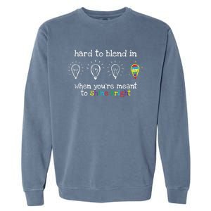 Autistic Gifts K.i.d.s m.e.n Wo Colorful Autism Awareness Garment-Dyed Sweatshirt