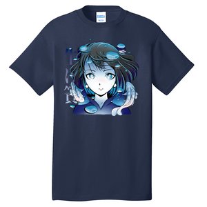 Anime Girl Koi Fishes Japanese Tall T-Shirt