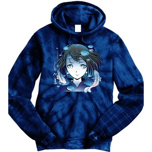 Anime Girl Koi Fishes Japanese Tie Dye Hoodie