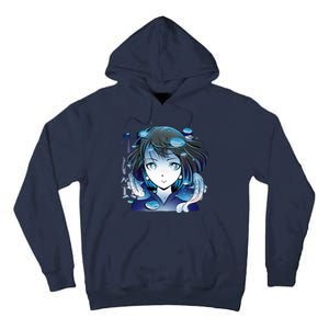 Anime Girl Koi Fishes Japanese Tall Hoodie