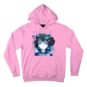 Anime Girl Koi Fishes Japanese Hoodie