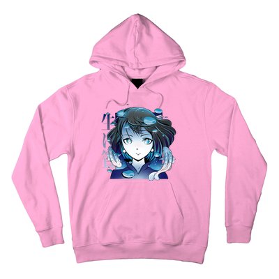 Anime Girl Koi Fishes Japanese Hoodie