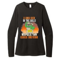 A Good Kick In The Balls Will Solve Your Gender Confusion Womens CVC Long Sleeve Shirt