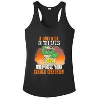 A Good Kick In The Balls Will Solve Your Gender Confusion Ladies PosiCharge Competitor Racerback Tank