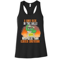 A Good Kick In The Balls Will Solve Your Gender Confusion Women's Racerback Tank