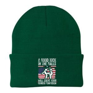 A Good Kick In The Balls Will Solve Your Gender Confusion Knit Cap Winter Beanie