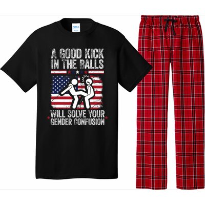 A Good Kick In The Balls Will Solve Your Gender Confusion Pajama Set