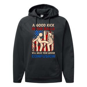 A Good Kick In The Balls Will Solve Your Gender Performance Fleece Hoodie