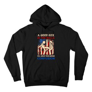 A Good Kick In The Balls Will Solve Your Gender Hoodie