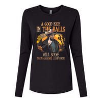 A Good Kick In The Balls Will Solve Your Gender Confusion Womens Cotton Relaxed Long Sleeve T-Shirt