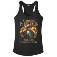 A Good Kick In The Balls Will Solve Your Gender Confusion Ladies PosiCharge Competitor Racerback Tank