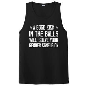 A Good Kick In The Balls Will Solve Your Gender Confusion PosiCharge Competitor Tank