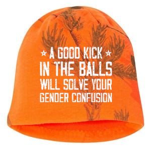 A Good Kick In The Balls Will Solve Your Gender Confusion Kati - Camo Knit Beanie