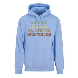 A Good Kick In The Balls Will Solve Your Gender Confusion Unisex Surf Hoodie