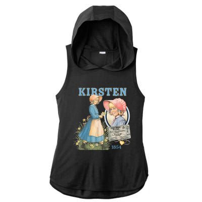 American Girl Kirsten Larson 1854 Ladies PosiCharge Tri-Blend Wicking Draft Hoodie Tank