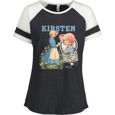 American Girl Kirsten Larson 1854 Enza Ladies Jersey Colorblock Tee