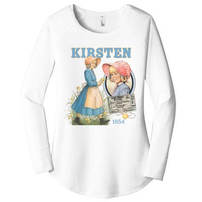 American Girl Kirsten Larson 1854 Women's Perfect Tri Tunic Long Sleeve Shirt