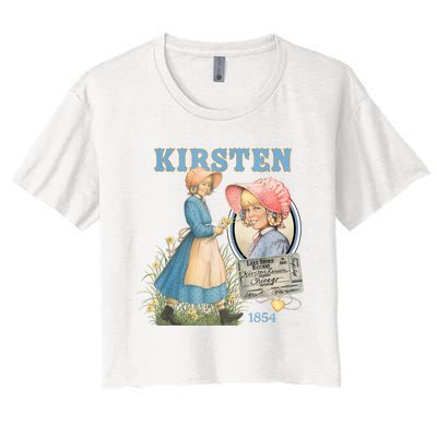 American Girl Kirsten Larson 1854 Women's Crop Top Tee