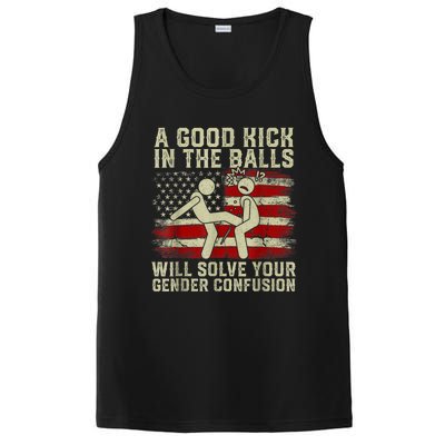 A Good Kick In The Balls Will Solve Your Gender Confusion PosiCharge Competitor Tank