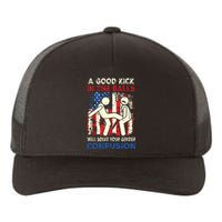 A Good Kick In The Balls Will Solve Your Gender Confusion Yupoong Adult 5-Panel Trucker Hat