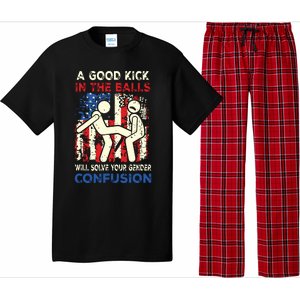 A Good Kick In The Balls Will Solve Your Gender Confusion Pajama Set