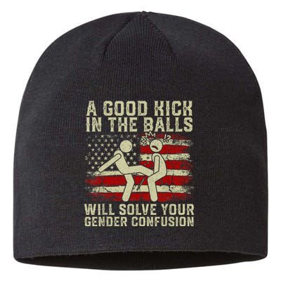 A Good Kick In The Balls Will Solve Your Gender Confusion Sustainable Beanie