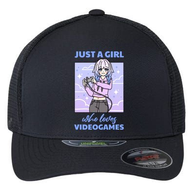 Anime Gaming Lover Videogames Otaku Anime Gamer Gift Flexfit Unipanel Trucker Cap