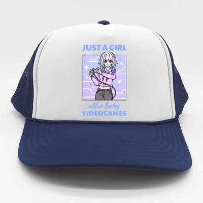 Anime Gaming Lover Videogames Otaku Anime Gamer Gift Trucker Hat