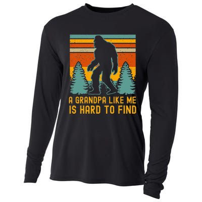 A Grandpa Like Me Is Hard To Find Bigfoot Grandpa Cooling Performance Long Sleeve Crew