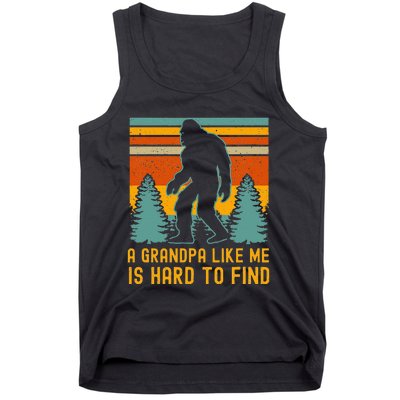 A Grandpa Like Me Is Hard To Find Bigfoot Grandpa Tank Top