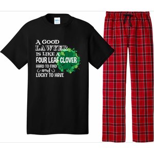 A Good Lawyer Is Like A Four Leaf Clover St Patricks Day Great Gift Pajama Set